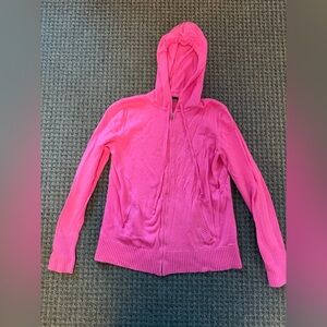 Hot Pink Gap Zip Up Hoodie - Light Weight